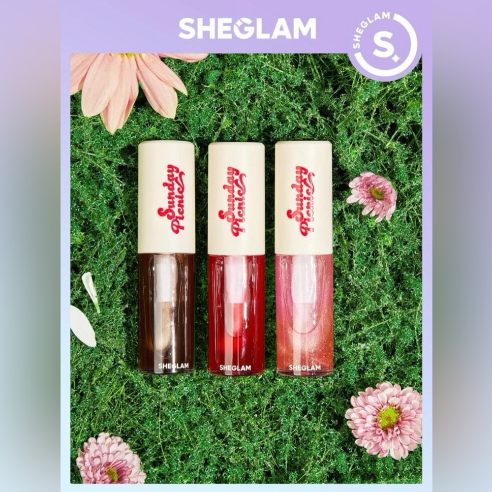 SHEGLAM Sunday Picnic Layer Cake Lip Oil Set (3)